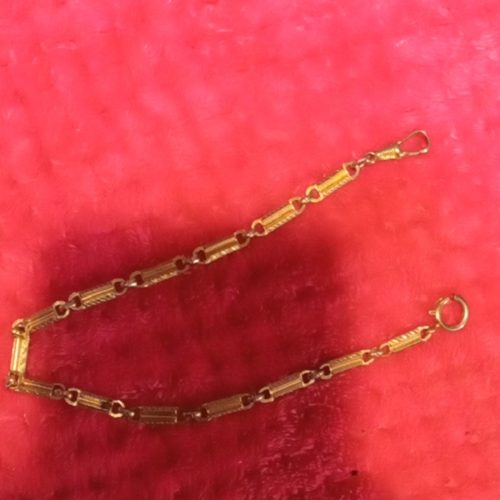 Elegant Gold Pocket Watch Chain